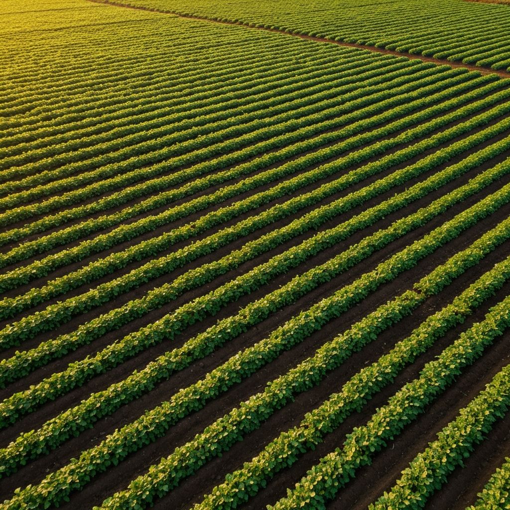 Campos agrícolas orgánicos